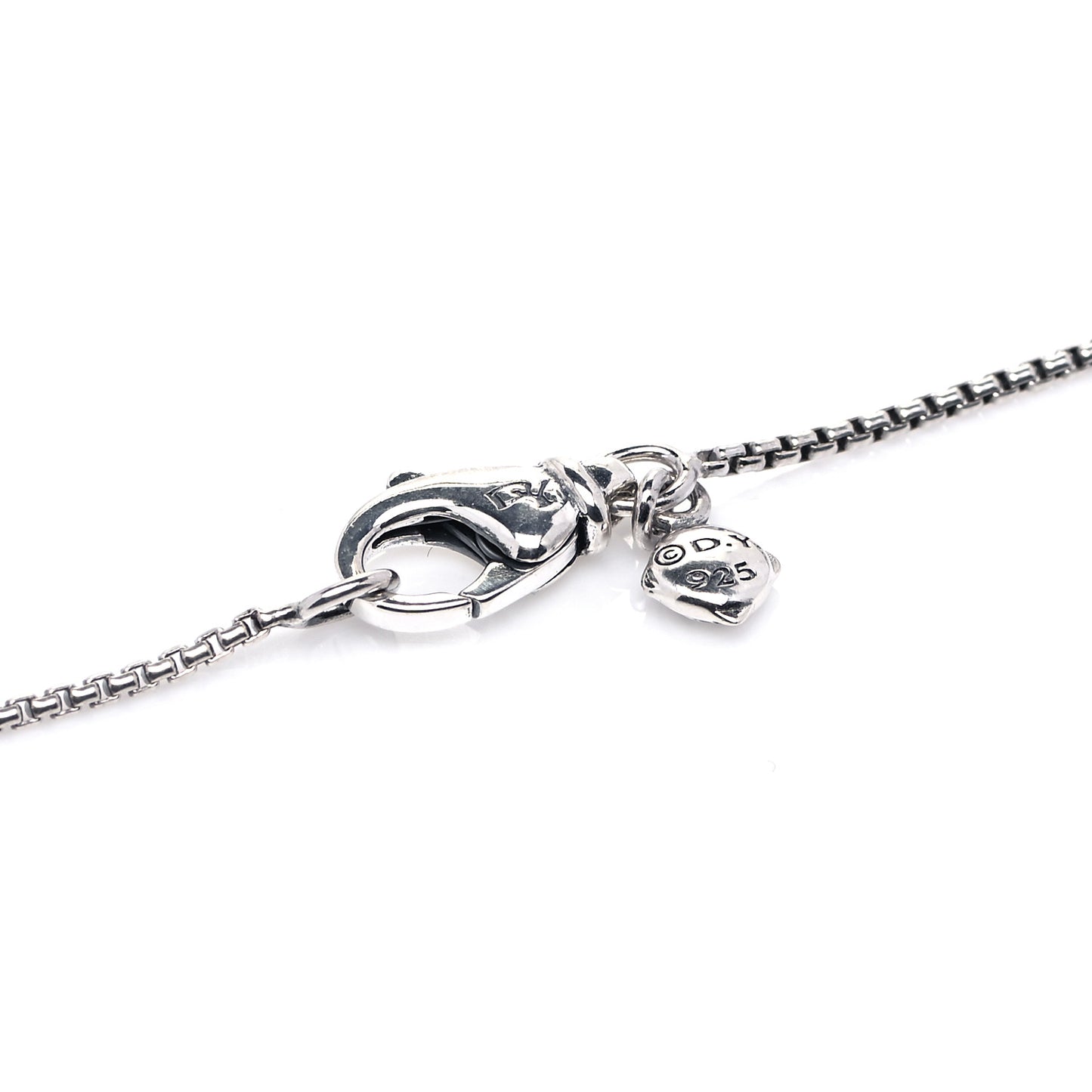 Sterling Silver Diamond Blue Topaz 10mm Petite Cable Wrap Pendant Necklace