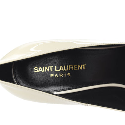 Saint Laurent Calfskin Opyum 100 Pumps 38.5 White 8 of 10