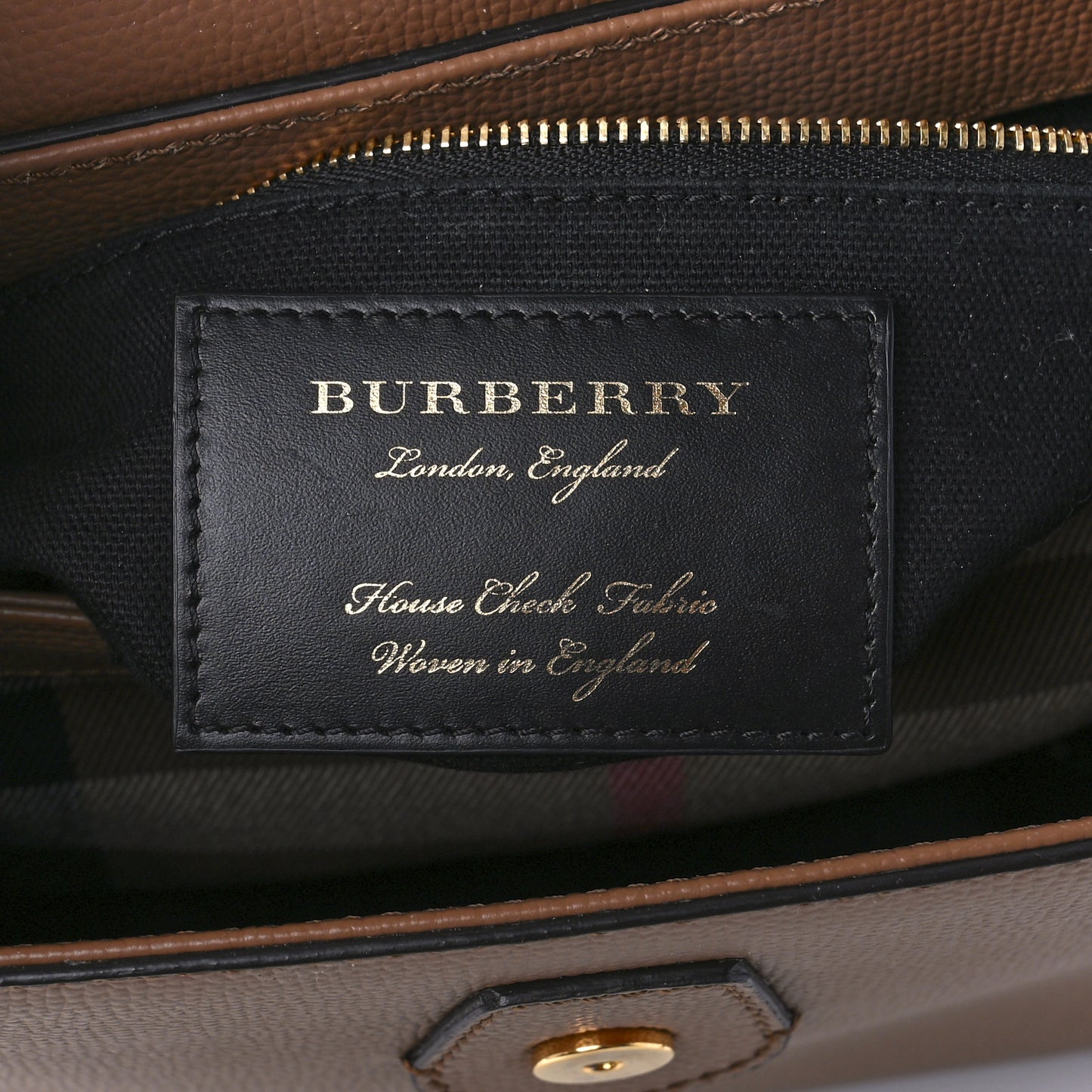 Derby Calfskin House Check Small Camberley Dark Sand