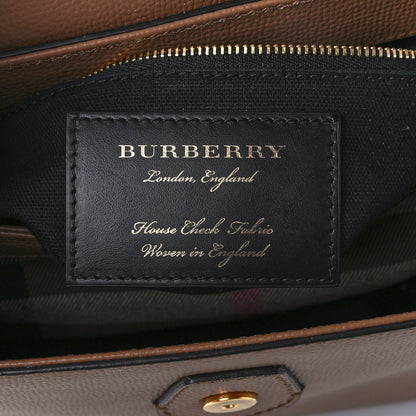Burberry Derby Calfskin House Check Small Camberley Dark Sand 4 of 8