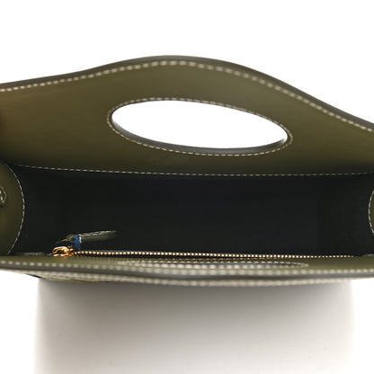 Burberry Canvas Calfskin Horseferry Print Mini Pocket Bag Dark Fern Green 5 of 8