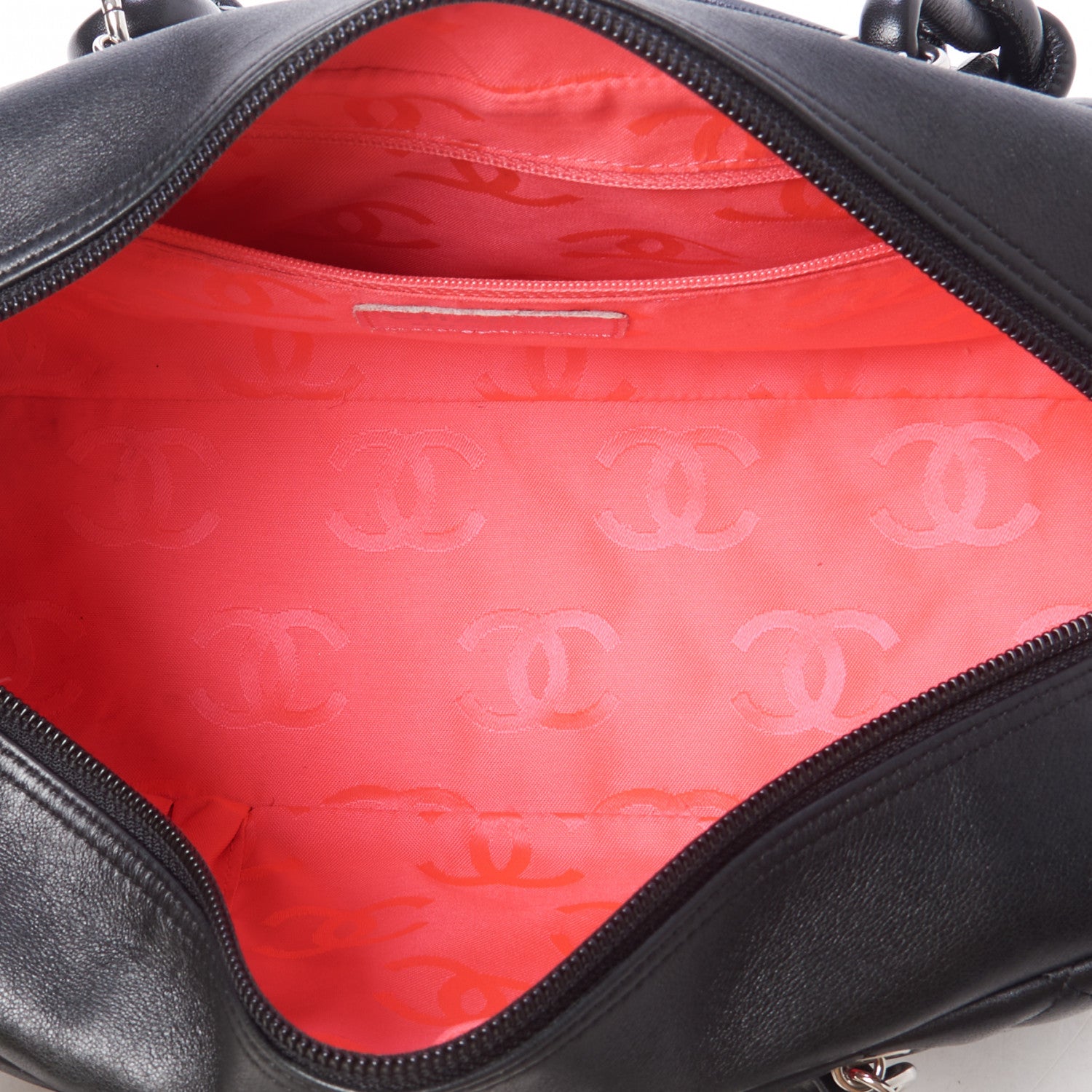 Chanel Calfskin Quilted Large Cambon Bowler Black 7 of 9
