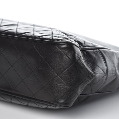 Chanel Lambskin Quilted Shopping Tote Black 8 of 17