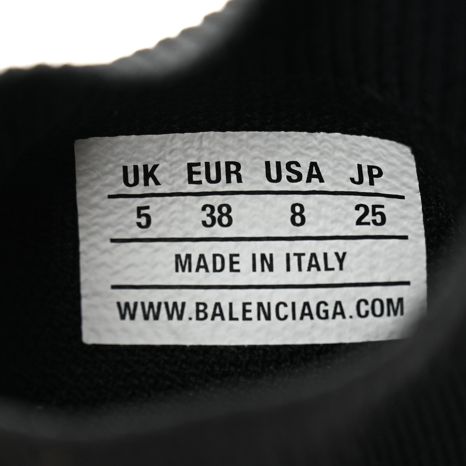 Balenciaga Neoprene Knit Womens Speed Sneakers 38 Black White 7 of 10