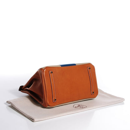 Hermes Toile Natural Barenia Flag Birkin 35 9 of 30