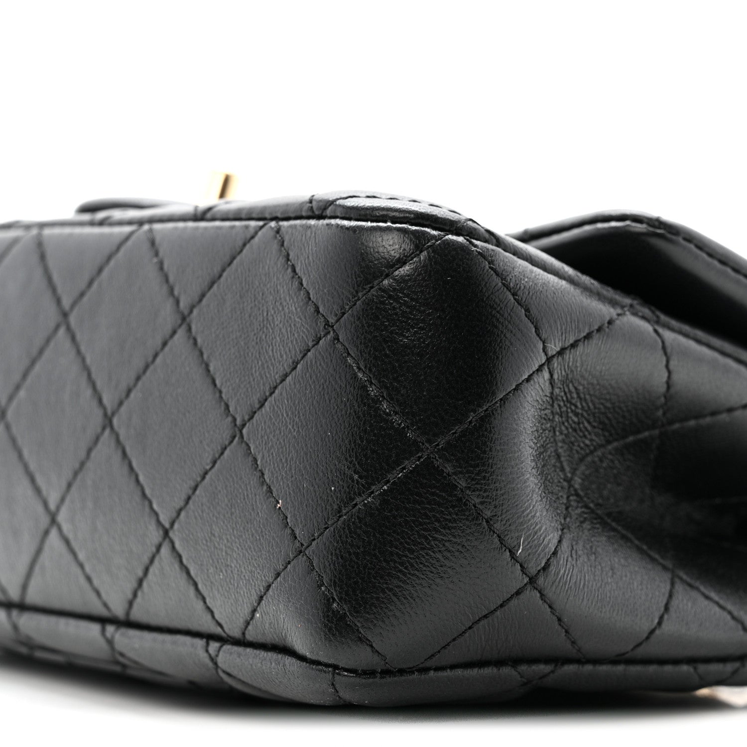 Chanel Lambskin Quilted Mini Rectangular Pearl Crush Flap Black 10 of 14