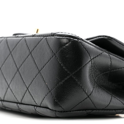 Chanel Lambskin Quilted Mini Rectangular Pearl Crush Flap Black 10 of 14