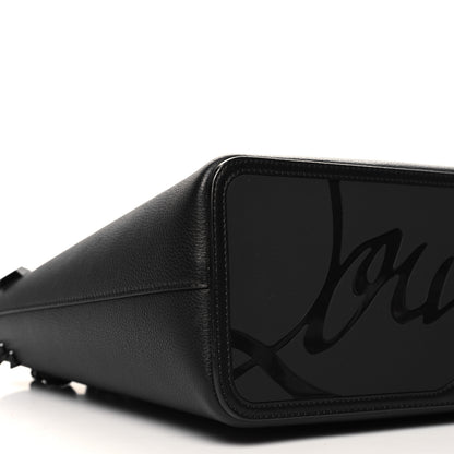 Christian Louboutin Calfskin Empire Spike Studded East West Cabata Tote Black 9 of 11