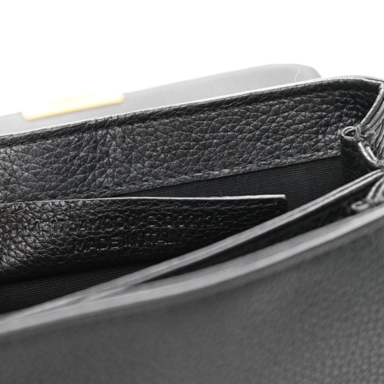 Balenciaga Grained Calfskin Le Dix Nano Soft Cartable Black 11 of 11