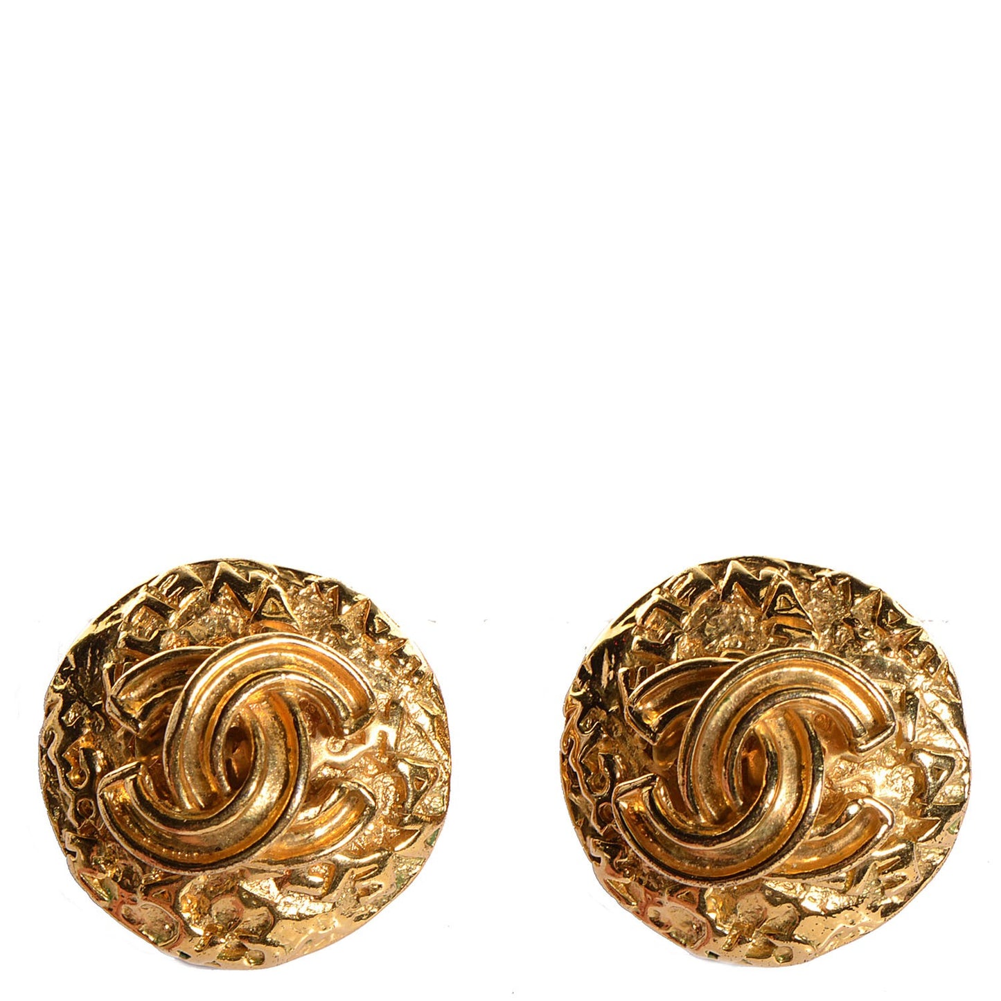 CC Clip On Earrings Gold