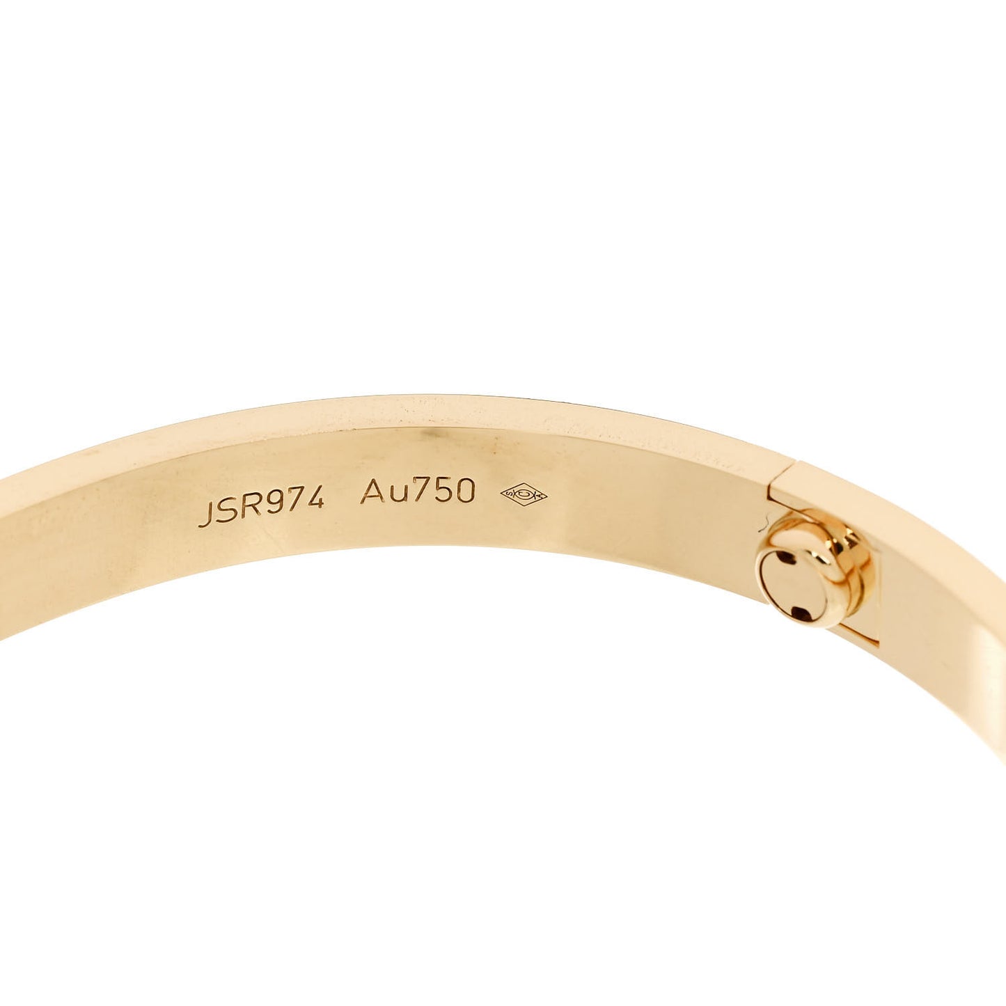18K Yellow Gold LOVE Bracelet 19