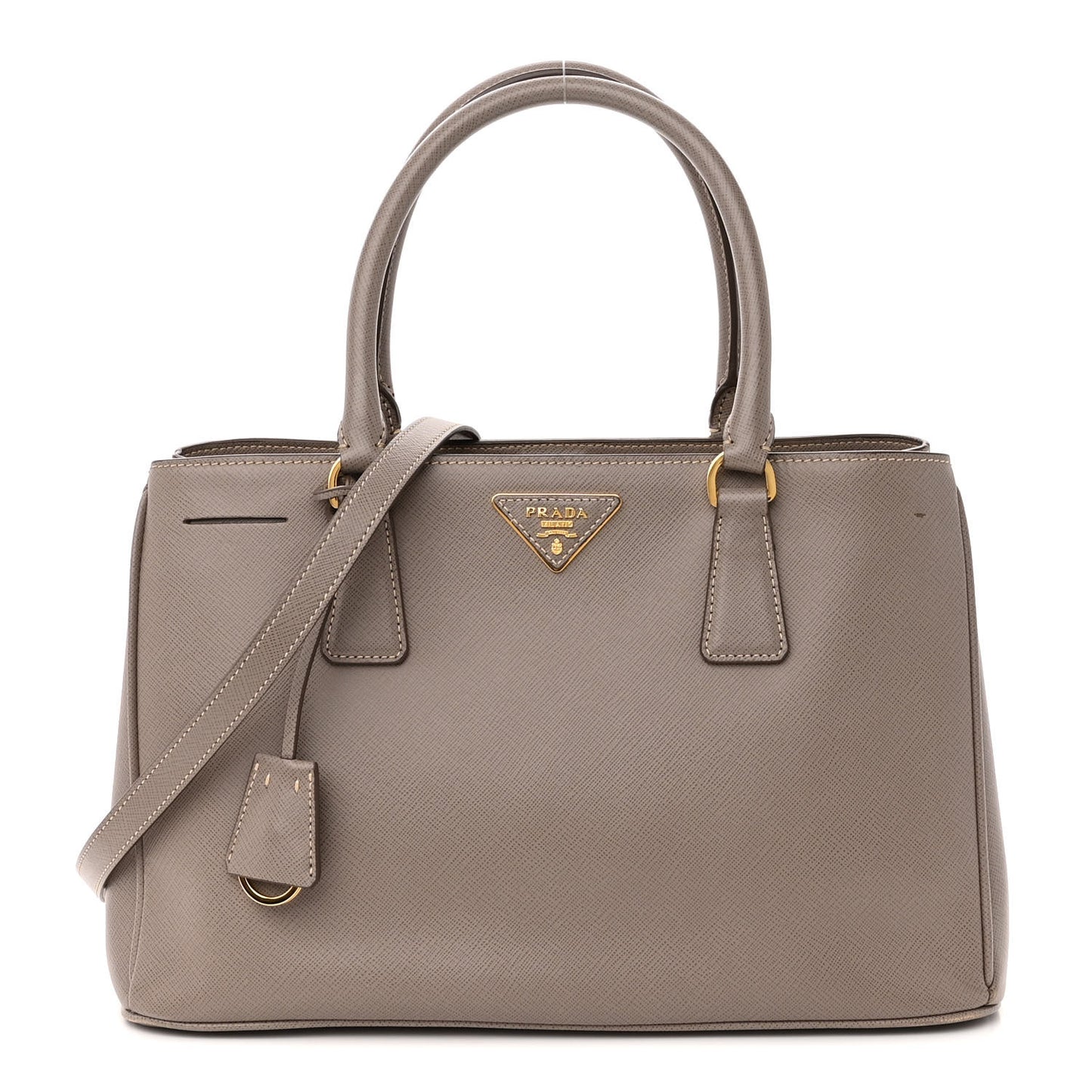 Saffiano Lux Medium Tote Argilla