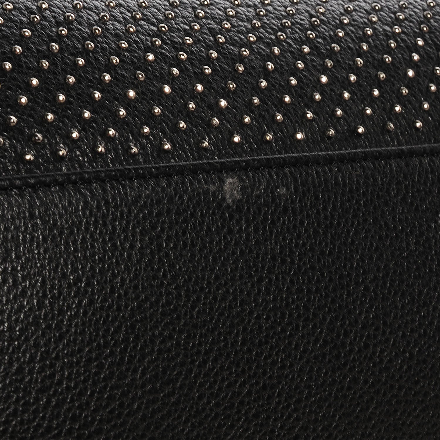 Jimmy Choo Studded Grainy Leather Medium Rosalie Black 5 of 10