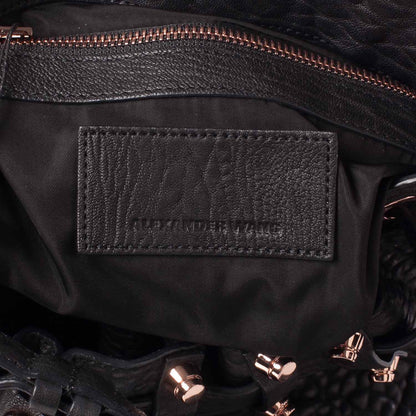 Alexander Wang Leather Diego Bucket Bag w Rose Gold Hardware Black 6 of 7