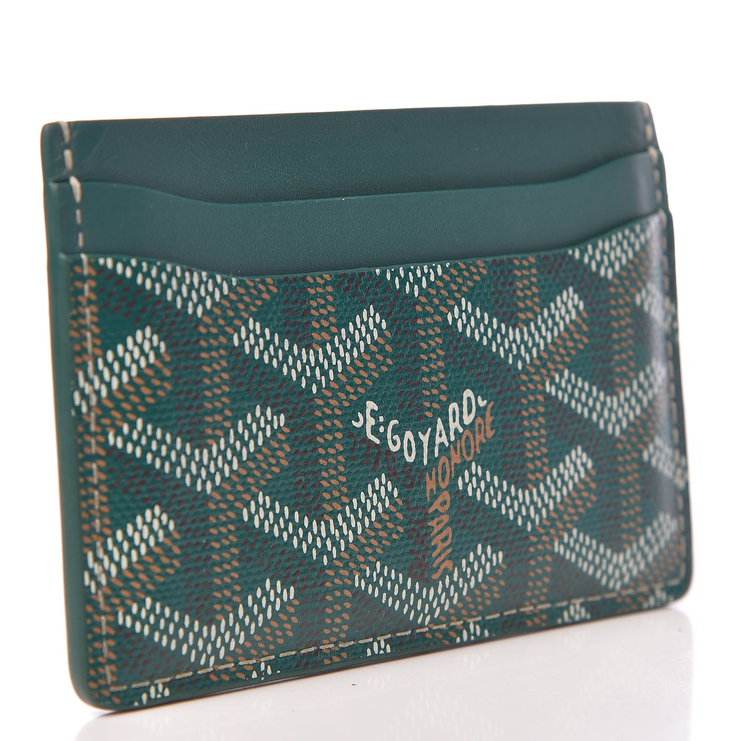 Goyardine Saint Sulpice Card Holder Green