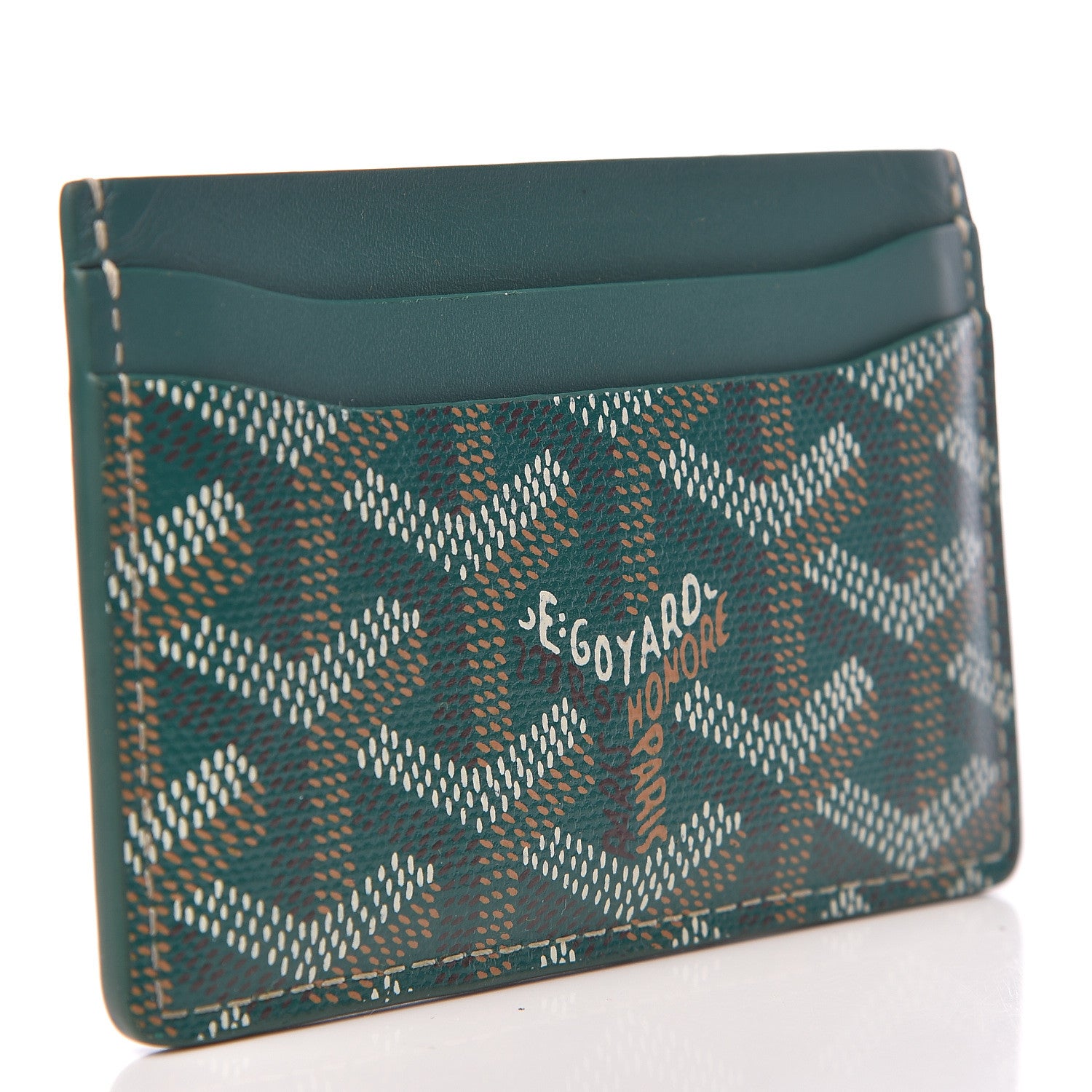 Goyard Goyardine Saint Sulpice Card Holder Green 3 of 8