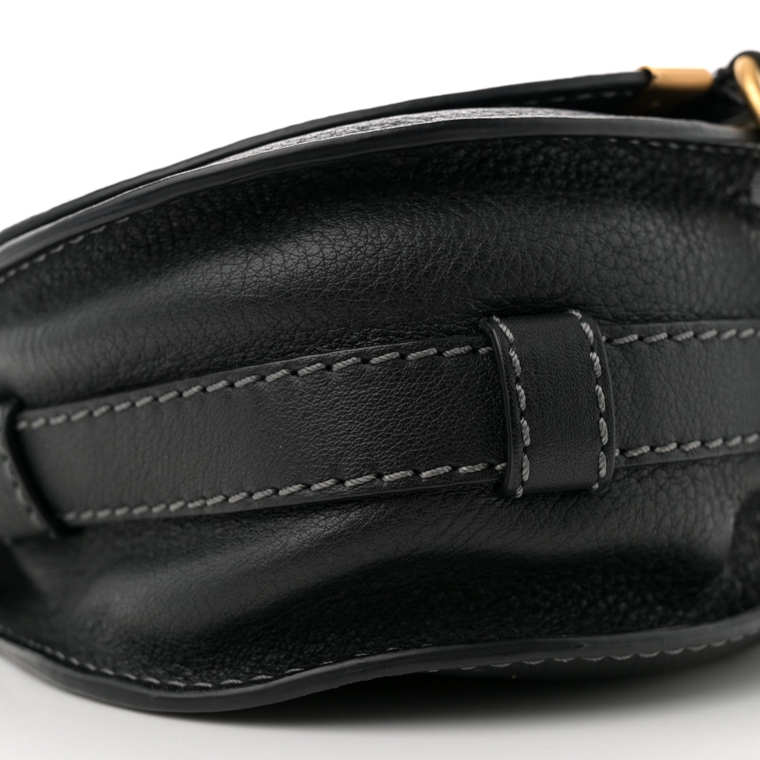 Chloe Calfskin Mini Marcie Round Crossbody Bag Black 9 of 11
