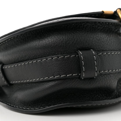 Chloe Calfskin Mini Marcie Round Crossbody Bag Black 9 of 11