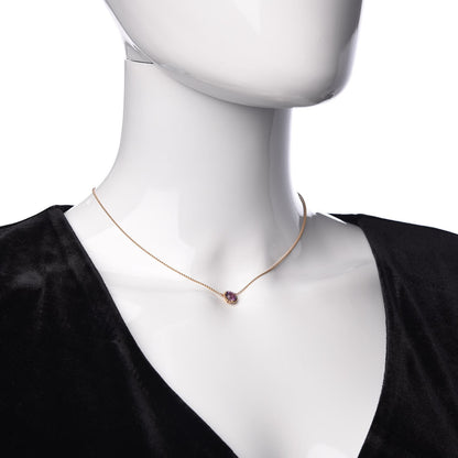 Tiffany 18K Rose Gold Amethyst Sparklers Pendant Necklace 2 of 6