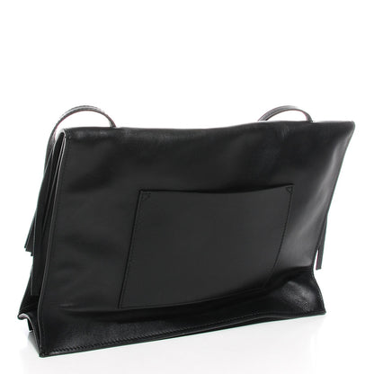 Proenza Schouler Calfskin Large Fringe Lunch Bag Black 5 of 11
