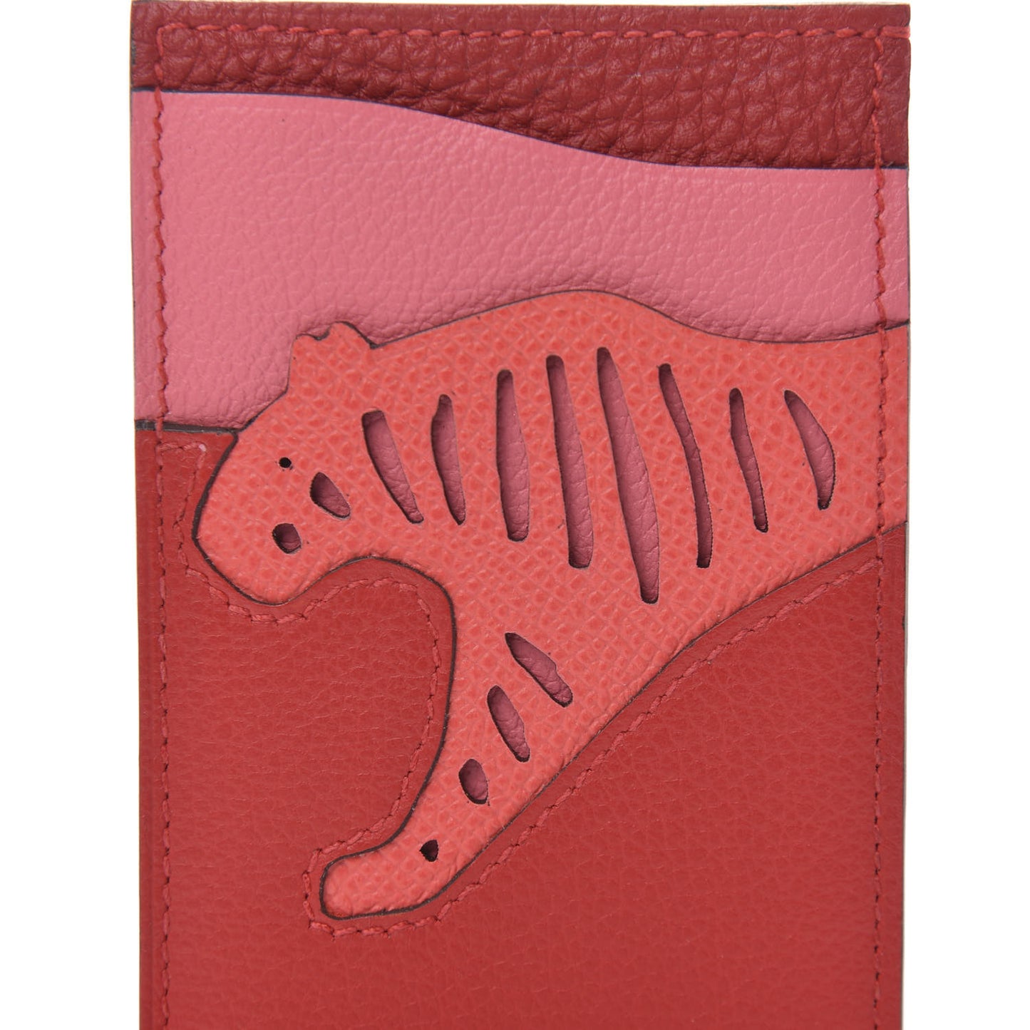 Epsom Togo Evercolor Rooroo 3CC Card Holder Rouge De Coeur Rose Texas Rose Azalee