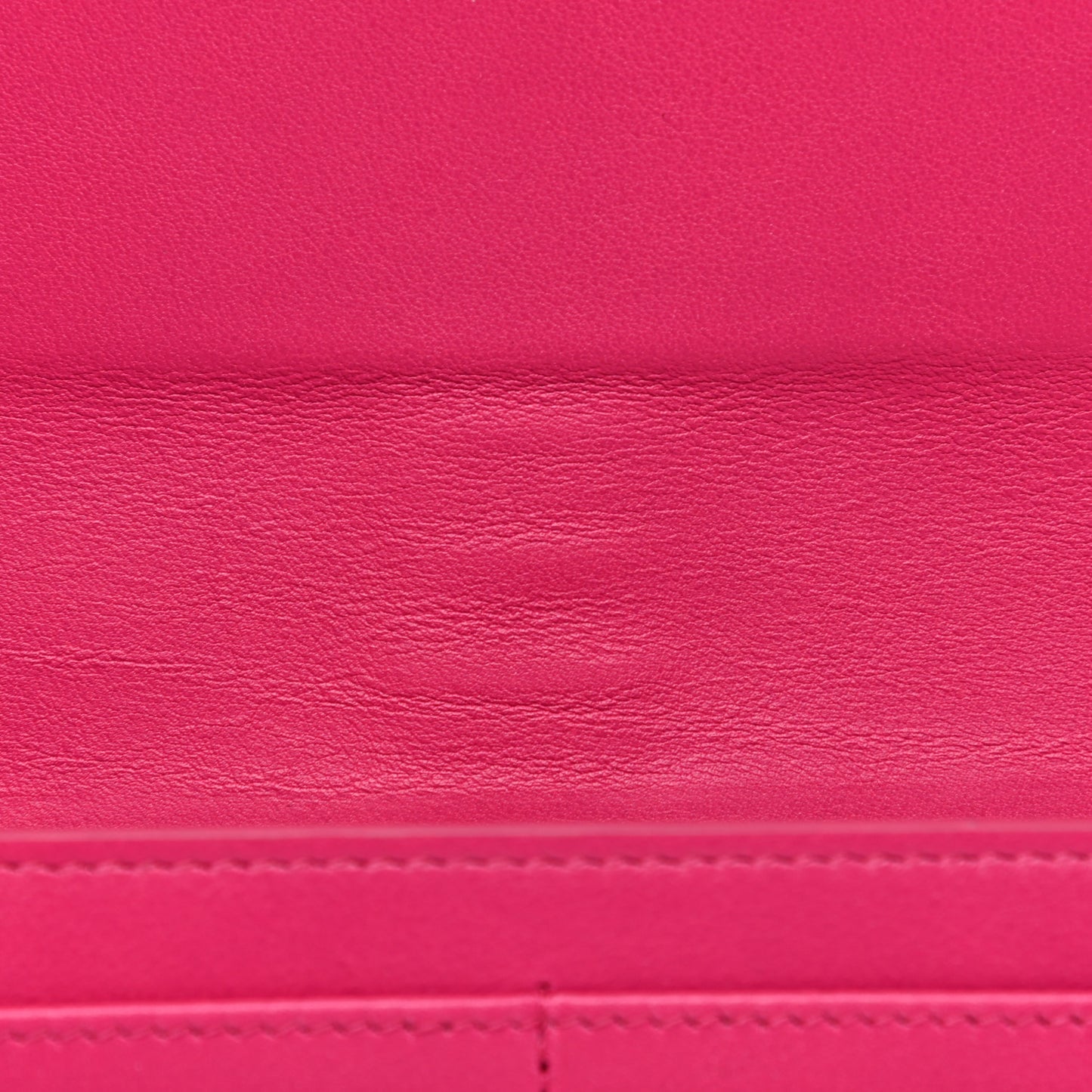 Calfskin Classic Y Ligne Wallet Fuchsia