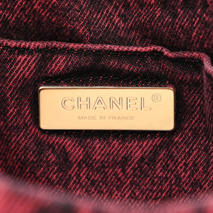 Chanel Washed Denim Quilted Medium Chanel 19 Flap Pink 6 of 10