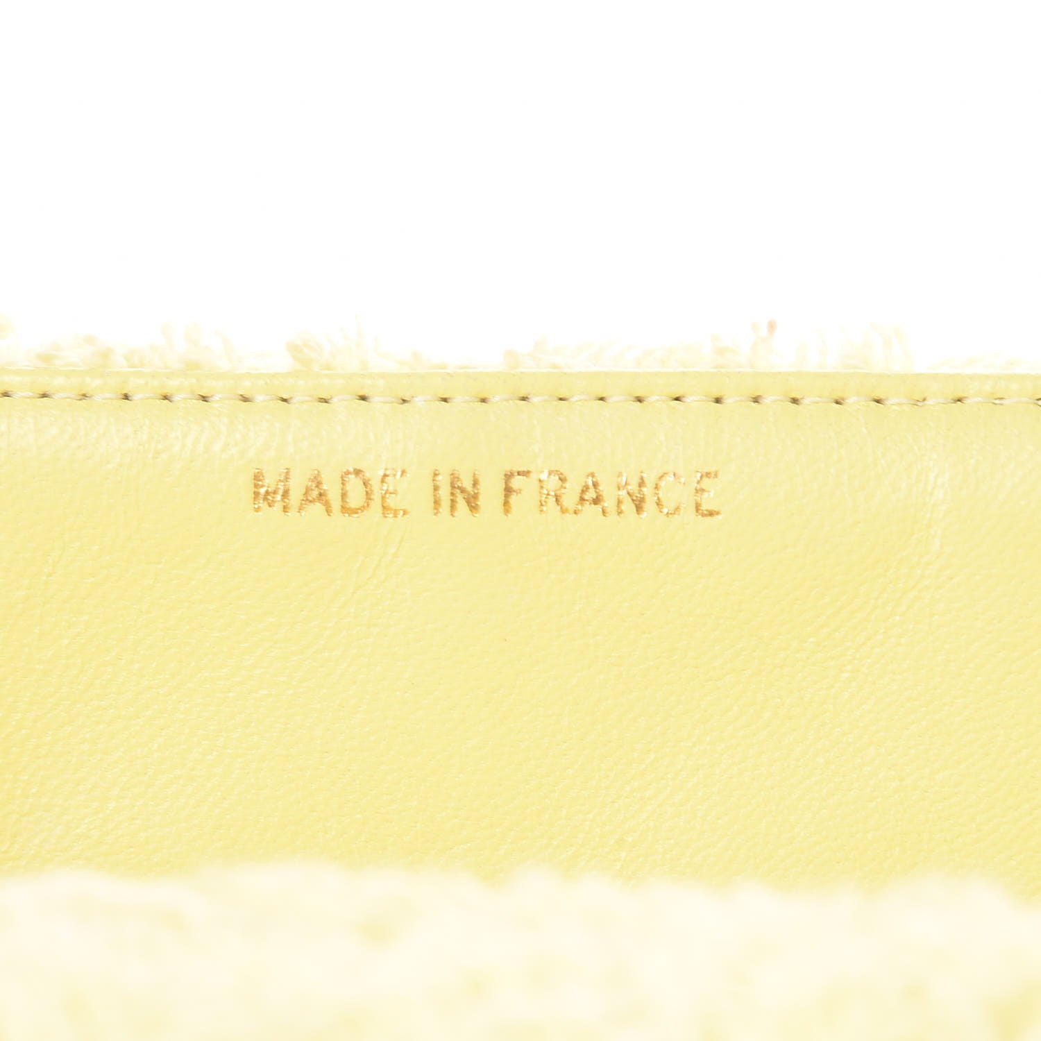 Chanel Terry Cotton Quilted XL Jumbo Single Flap Yellow 7 of 17