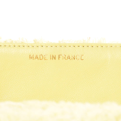 Chanel Terry Cotton Quilted XL Jumbo Single Flap Yellow 7 of 17