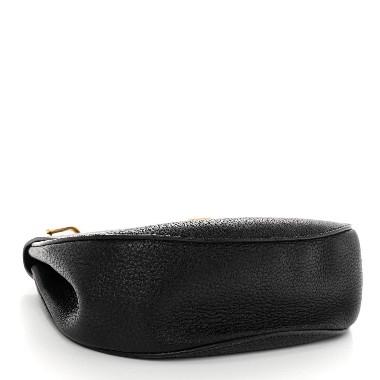 Grained Lambskin Drew Shoulder Bag Black