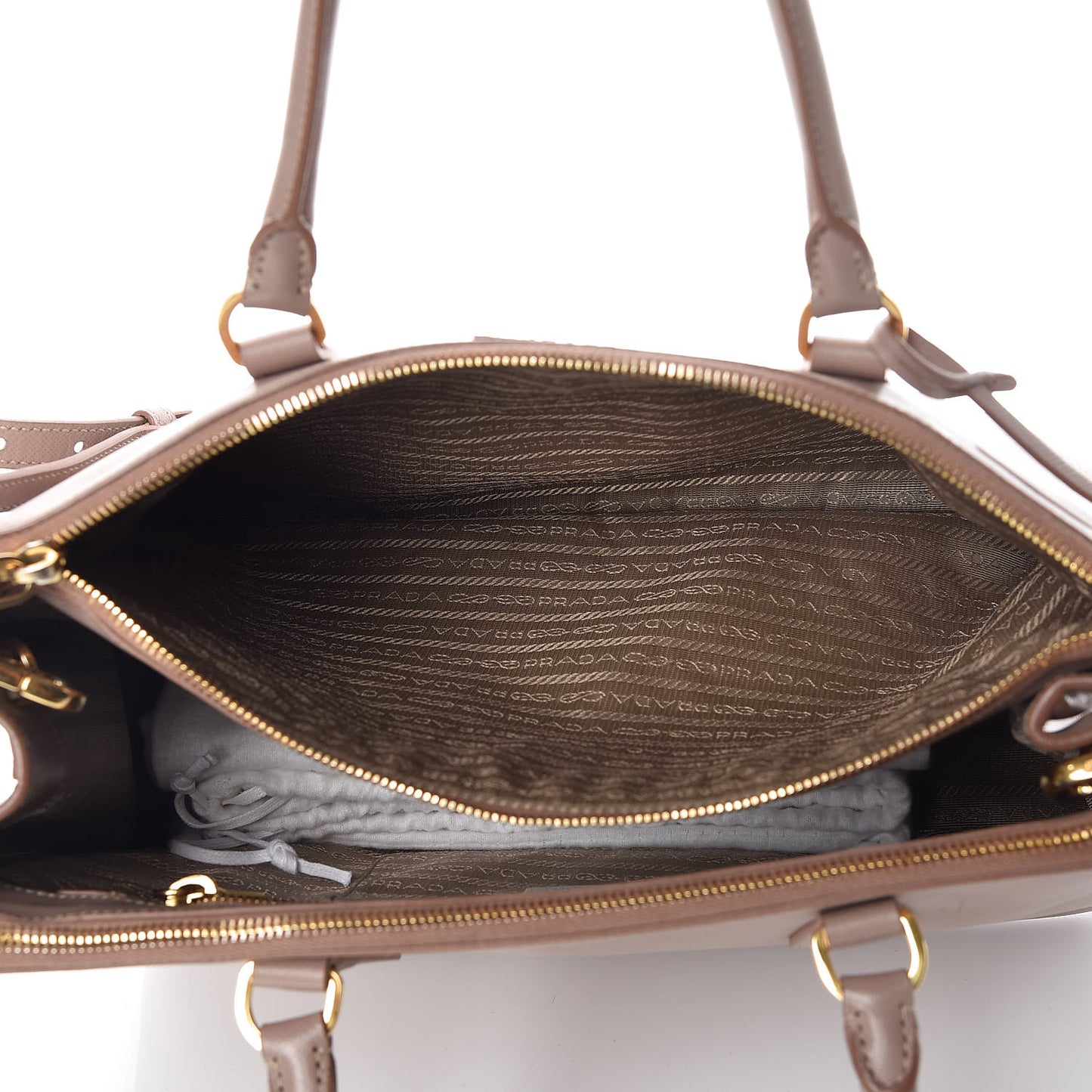 Saffiano Medium Galleria Double Zip Tote Cammeo