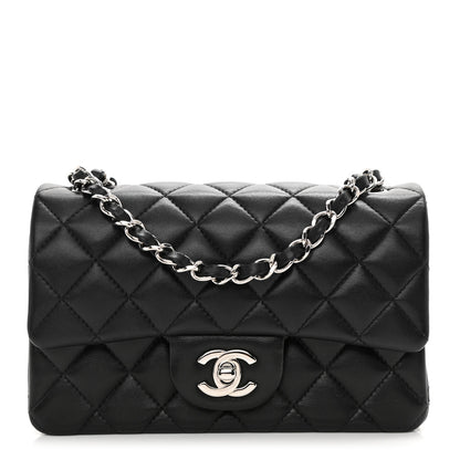 Chanel Lambskin Quilted Mini Rectangular Flap Black 1 of 10