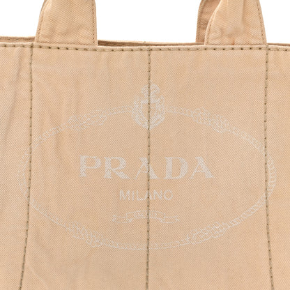 Prada Canapa Logo Tote Beige 9 of 14