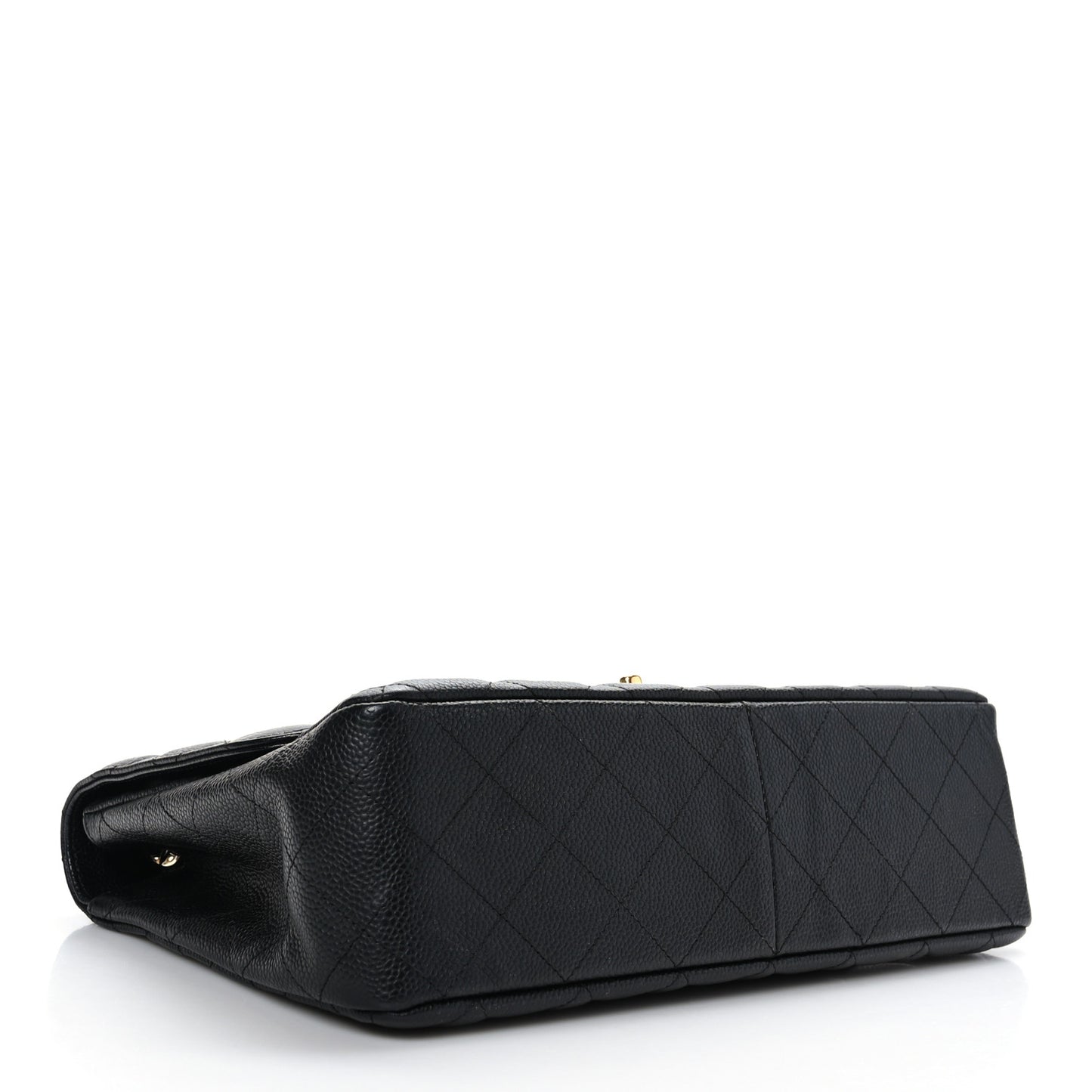 Caviar Quilted Jumbo Single Flap Black