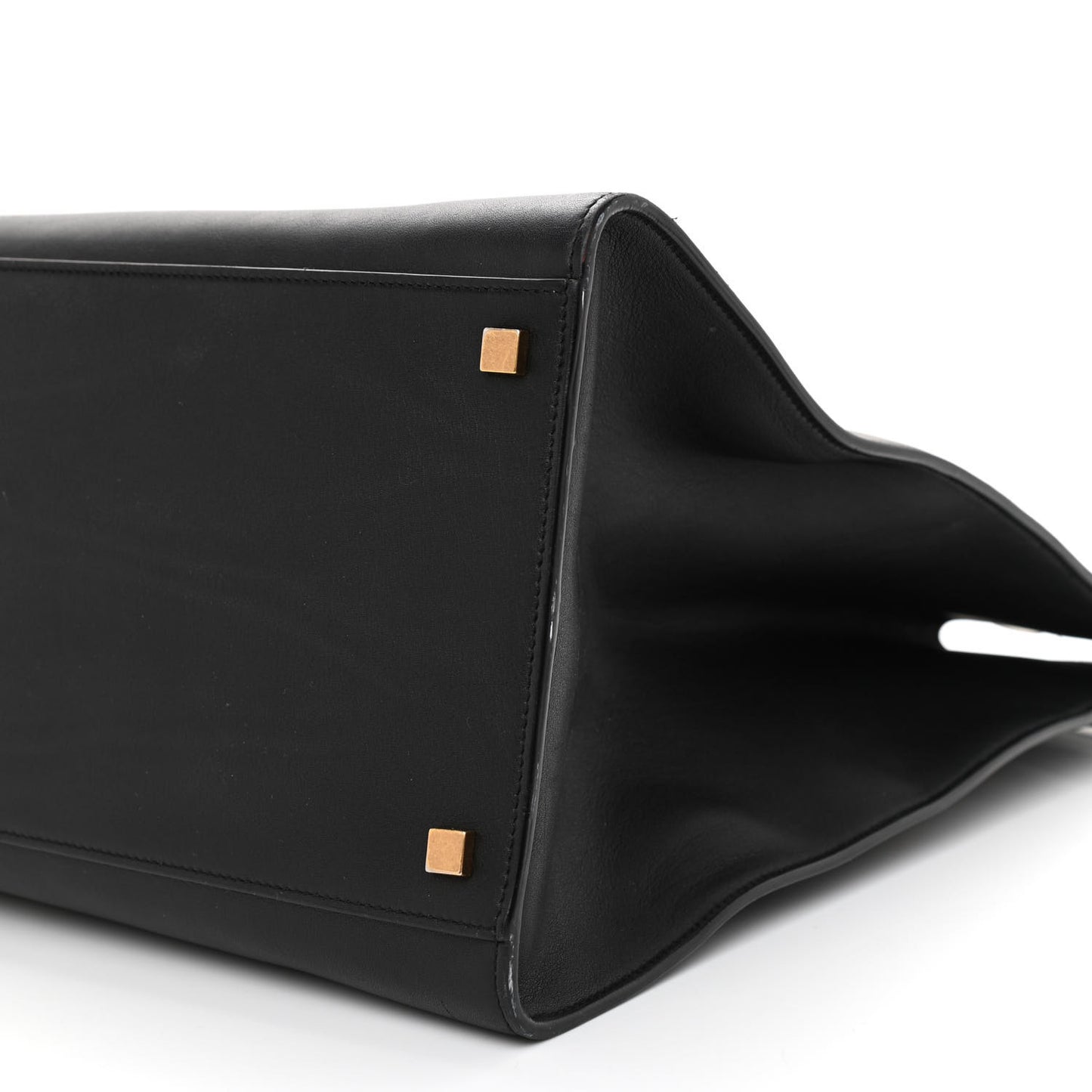 Calfskin Large Manhattan Shopper Tote Black