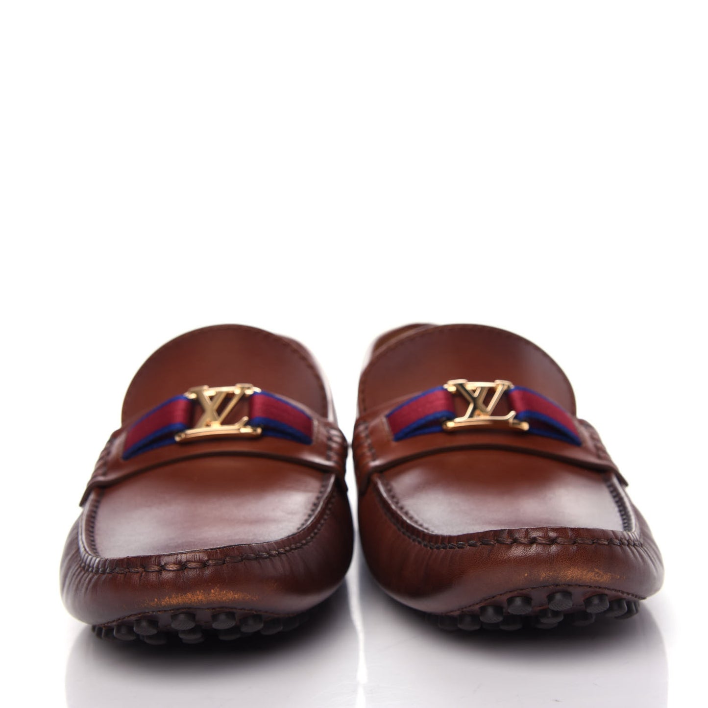 Smooth Calfskin Hockenheim Moccasin Loafers 8 Brown