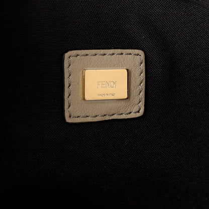 Fendi Suede Vitello Grace Micro FF Large Flat Pouch Nude Spring Maya 6 of 11