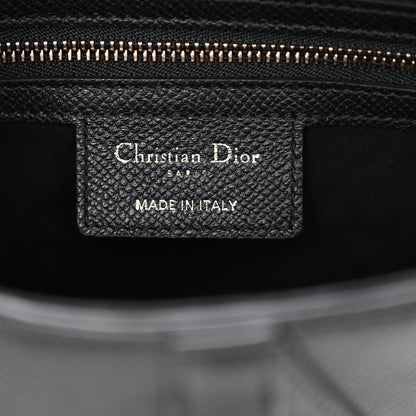 Christian Dior Grained Calfskin Saddle Bag Black 6 of 10