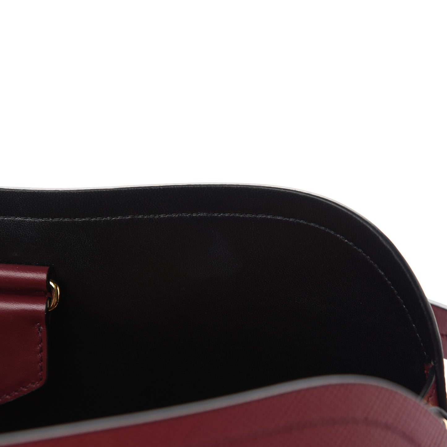 Saffiano Cuir Small Matinee Tote Cherry Black
