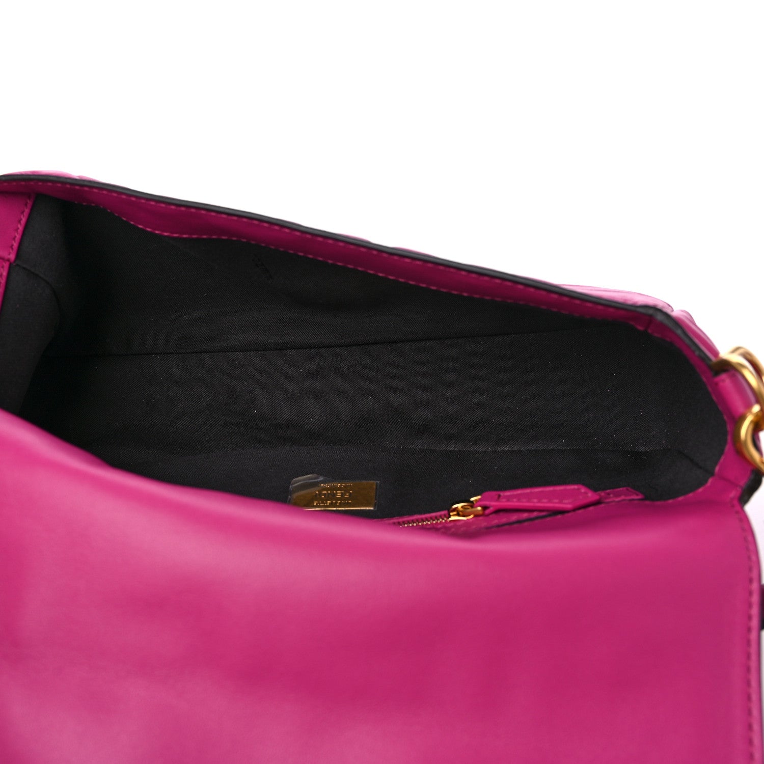 Fendi Nappa FF 1974 Embossed Baguette Ciclamino Pilar 5 of 11