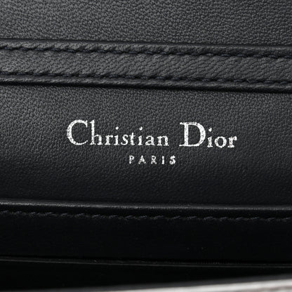 Christian Dior Metallic Patent Micro-Cannage Baby Diorama Flap Bag Silver 6 of 14