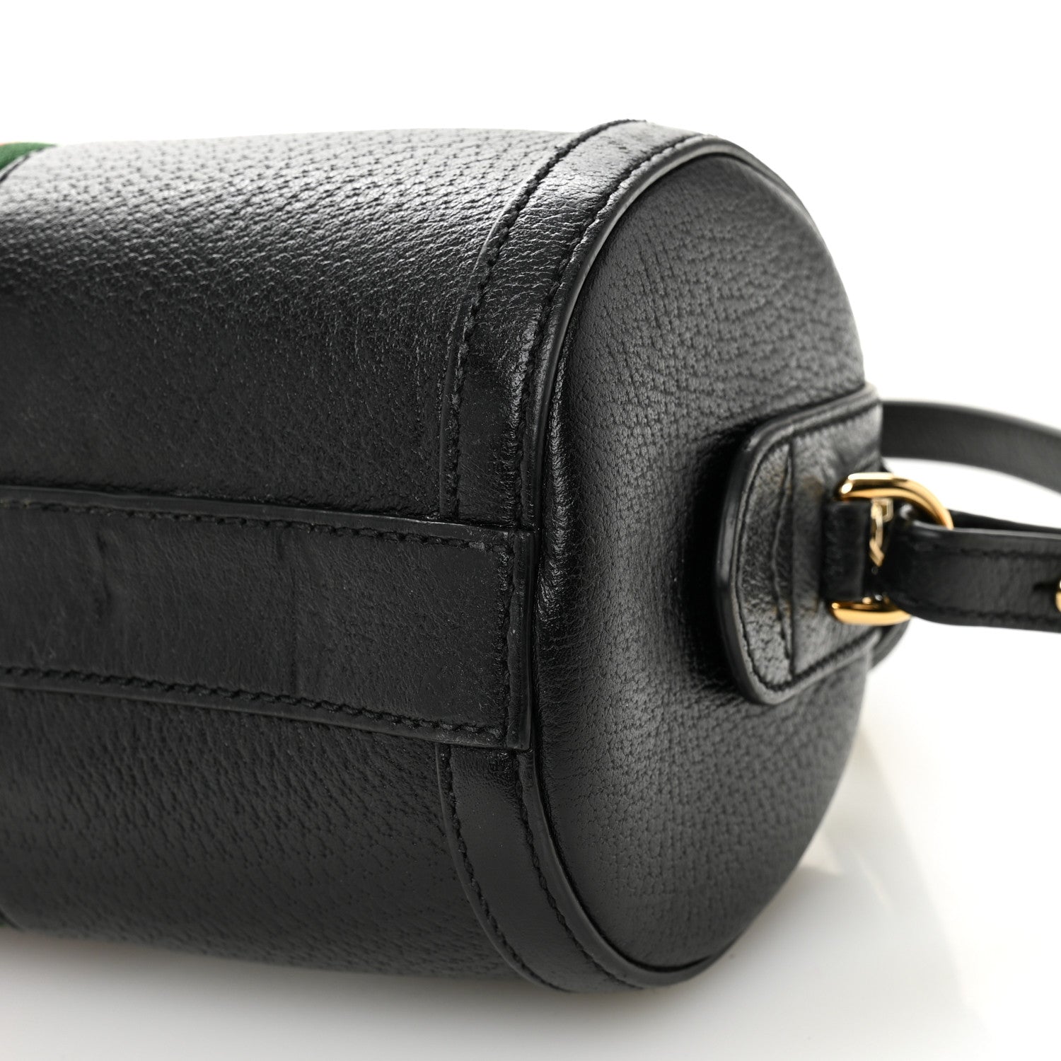Gucci Textured Calfskin Small Ophidia Boston Bag Black 10 of 11