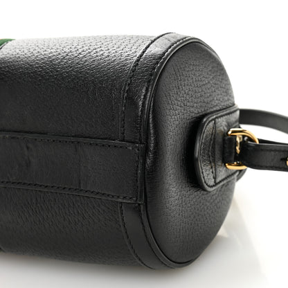 Gucci Textured Calfskin Small Ophidia Boston Bag Black 10 of 11