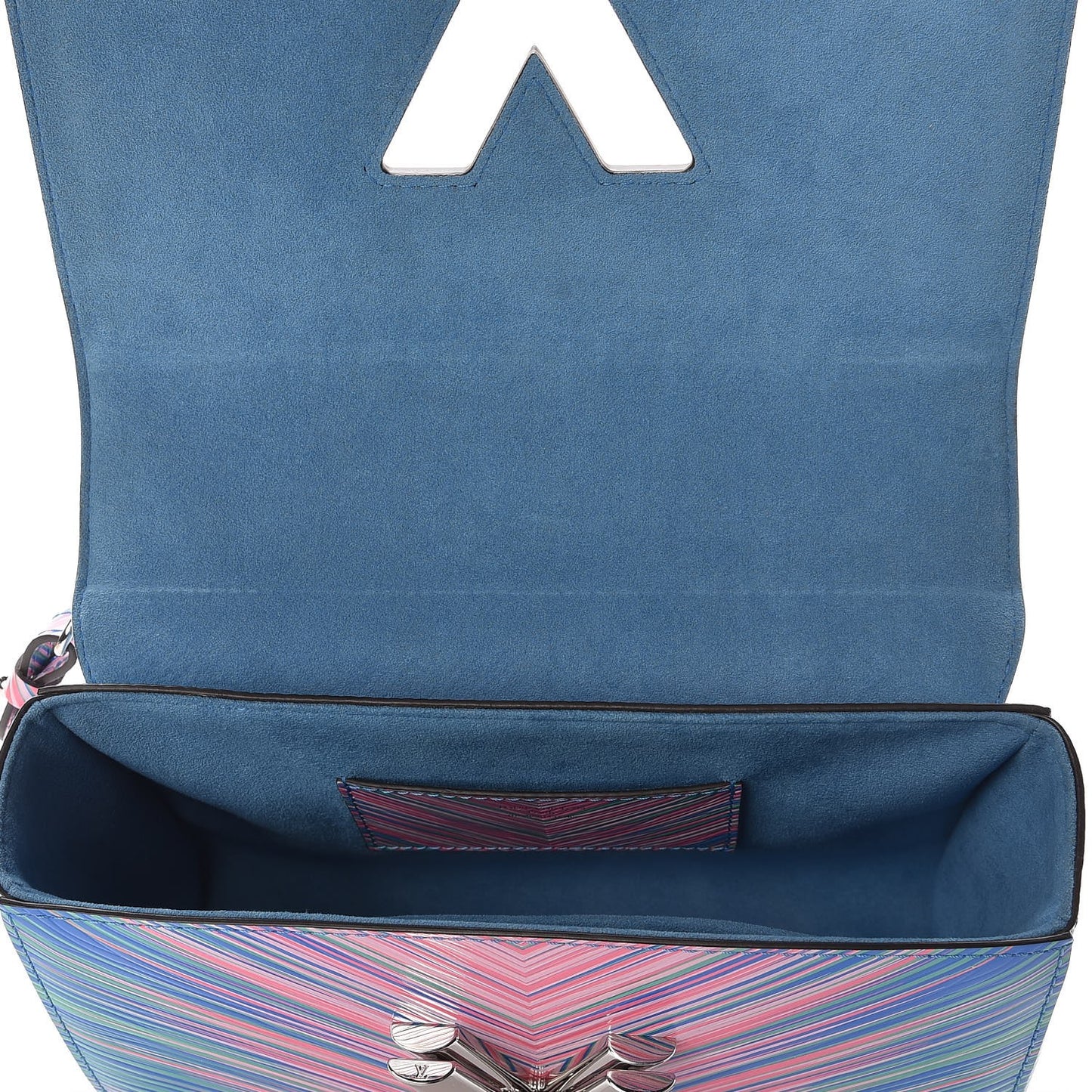 Epi Tropical Twist Shoulder Bag MM Blue Rose