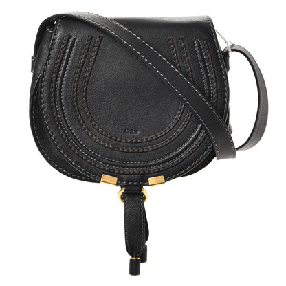Chloe Calfskin Mini Marcie Round Crossbody Bag Black 1 of 8
