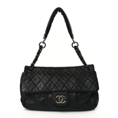 Chanel Distressed Lambskin Lady Braid Flap Black 1 of 9