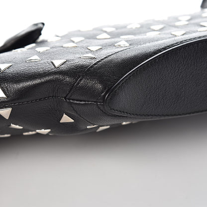 Alexander McQueen Calfskin Studded De Manta Clutch Black 9 of 11