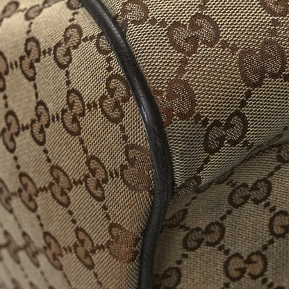 Gucci GG Monogram Web Large Collapsible Carry On Duffle Beige Brown 8 of 15