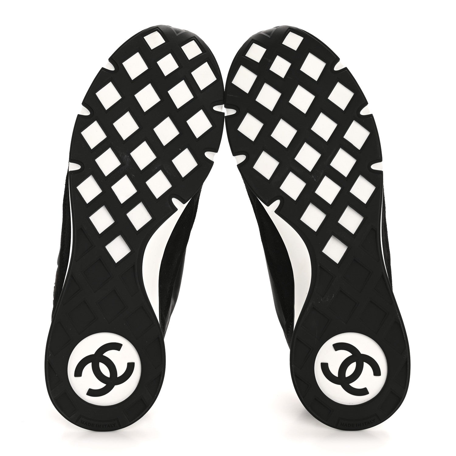 Chanel Nylon Suede Kidskin Calfskin Logo Sneakers 38 Dark Navy Blue Navy Blue Black 6 of 10