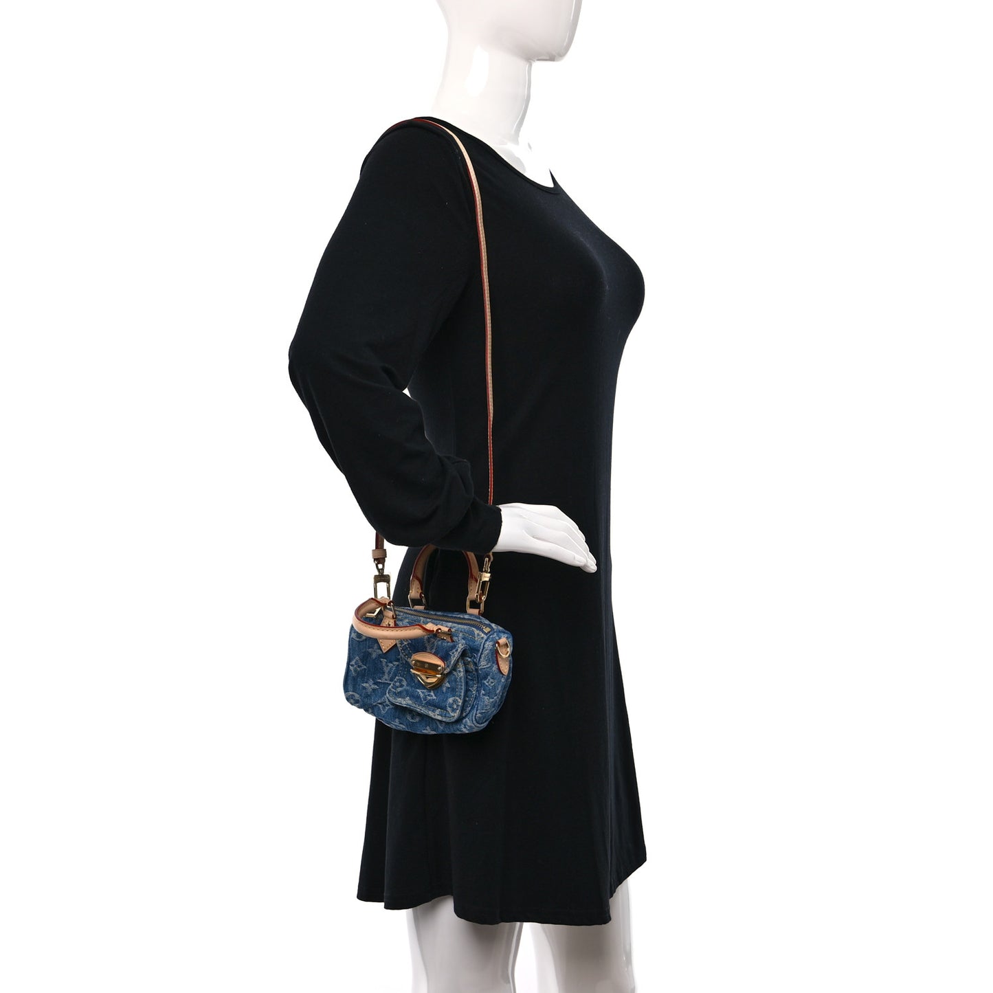 Monogram Denim Nano Speedy Blue